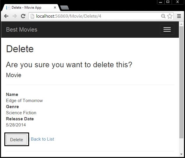 Deleting Record in MVC 5
